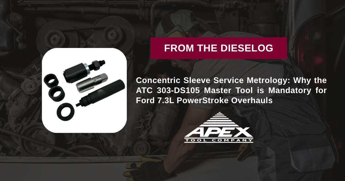 ATC 303-DS105 Ford 7.3L Fuel Injector Sleeve Cup Remover and Installer Kit Main View
